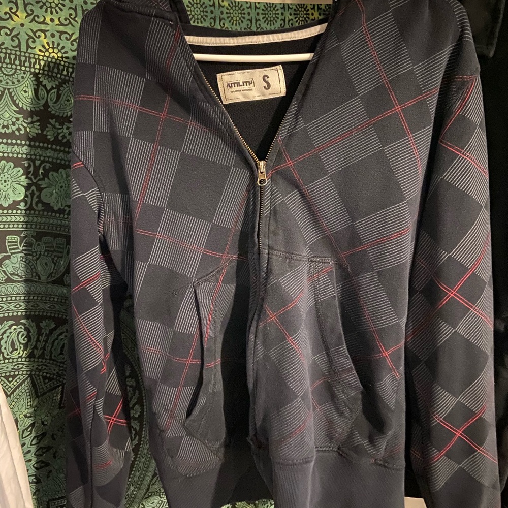 cute emo zip up hoodie